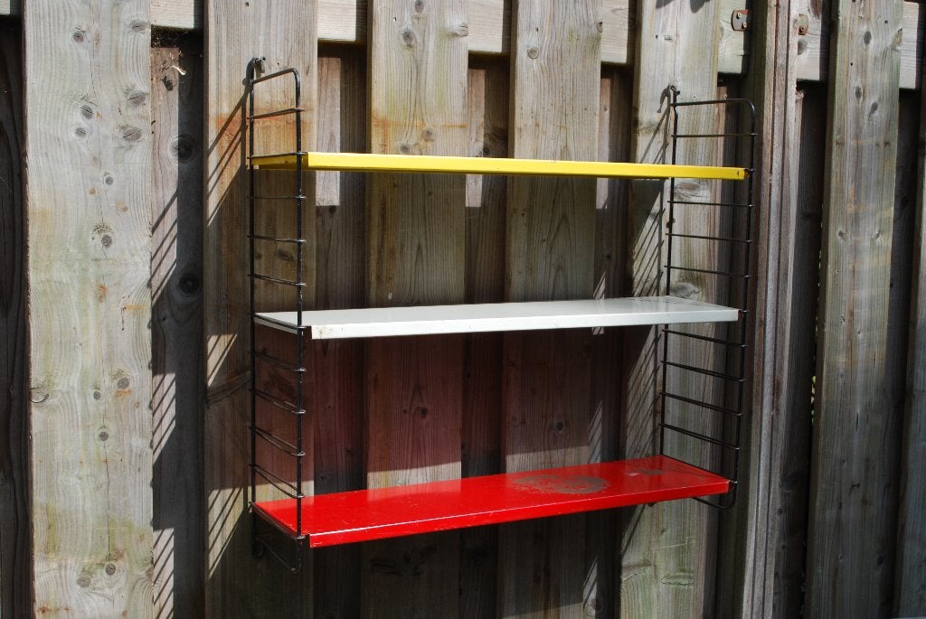 Vintage metalen wandrek, Huis en Inrichting, Woonaccessoires | Wandplanken en Boekenplanken, Gebruikt, Ophalen of Verzenden, Nb