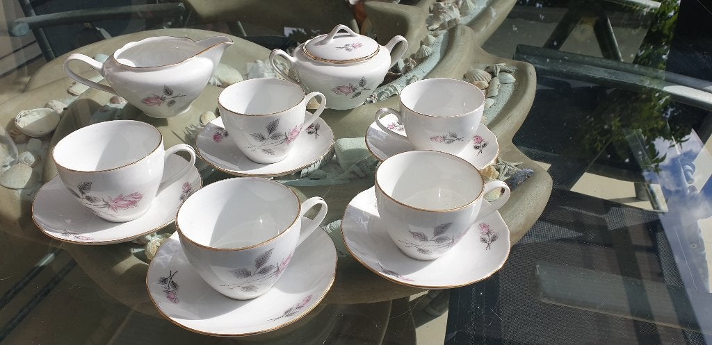 Made in Chexoslovakia antiek KOFFIE THEE servies, Ophalen of Verzenden
