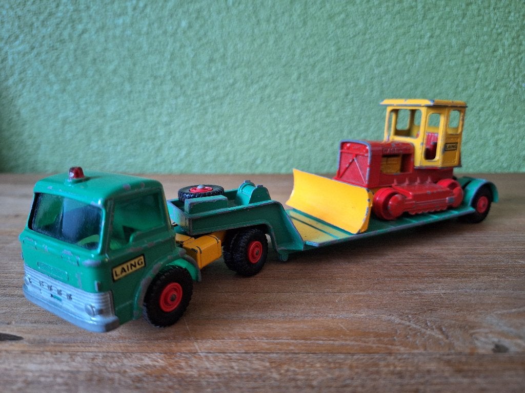 Matchbox King Size K-17 Ford Low Loader, Ophalen of Verzenden, Gebruikt, Bus of Vrachtwagen, Matchbox