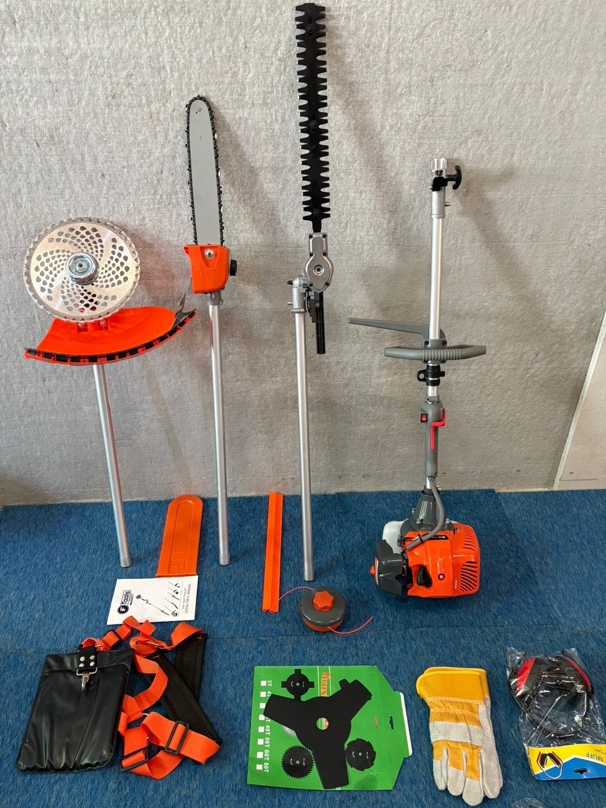 Nieuwe benzine bosmaaier,heggenschaar,kettingzaag in 1 set, Ophalen, Massakassa, Nieuw, F tools