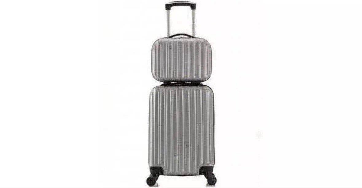 Set van 2 'Alpes'-koffers, Ophalen, 50 tot 60 cm, Hard kunststof, Zo goed als nieuw