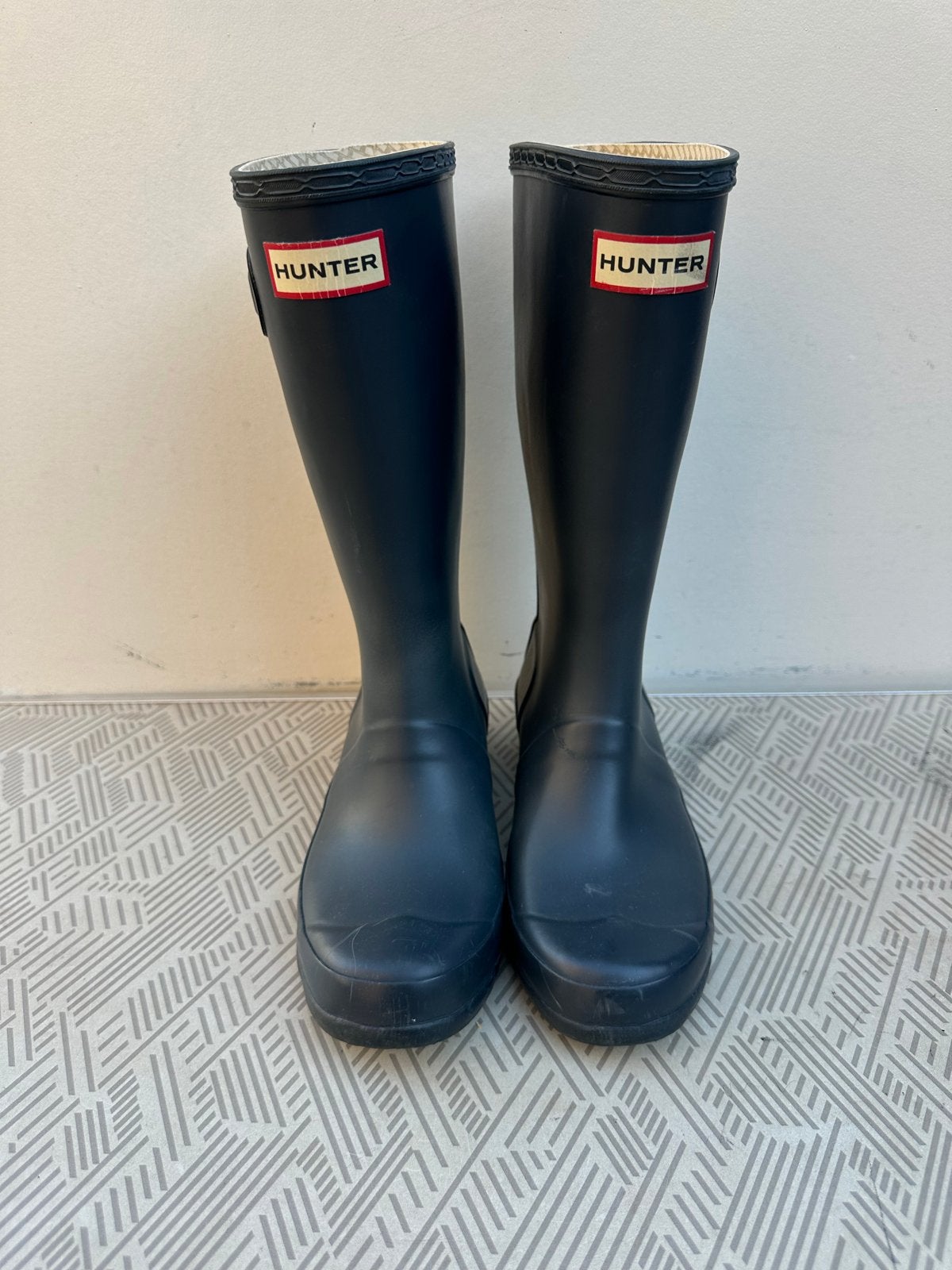 Hunter Original Kids regenlaarzen - Maat 34, Kleding | Dames, Ophalen of Verzenden, Gedragen, Blauw, Regenlaarzen