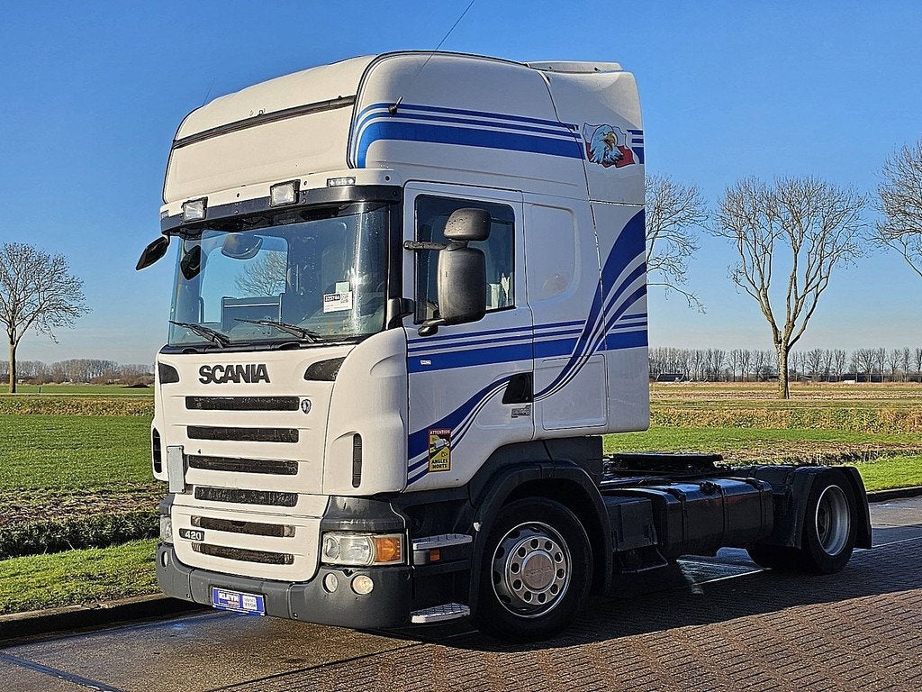 SCANIA R420 tl mega retarder, Automaat, Euro 5, Scania, Wit