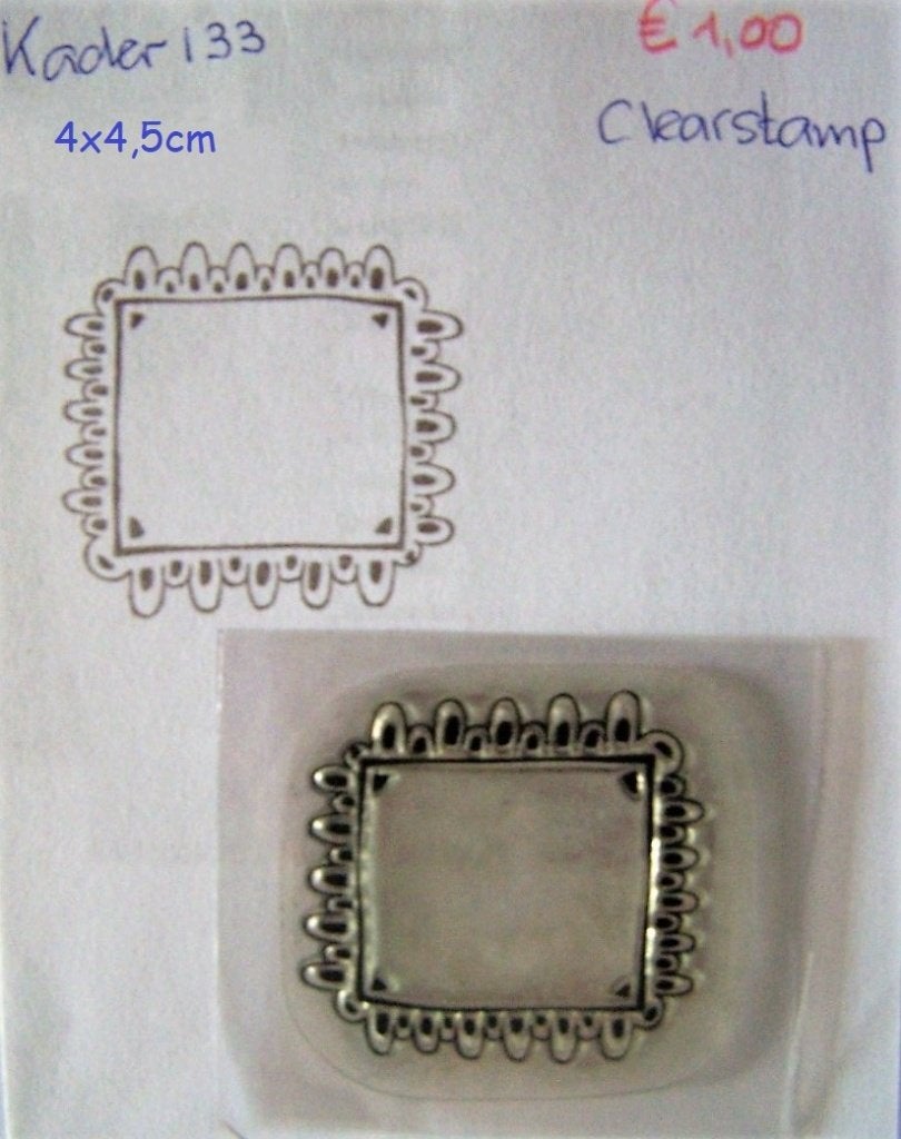 Kader 133 Clearstamp, Hobby en Vrije tijd, Stempelen, Ophalen of Verzenden, Gebruikt, Clearstamp