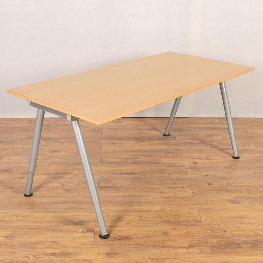 Bureau Ikea Galant 80x160cm, Huis en Inrichting, Bureaus, Ophalen, 160 cm, Gebruikt, In hoogte verstelbaar