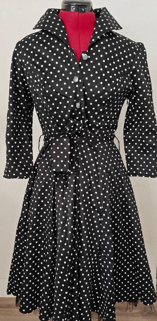 Swing dress Hearts& Roses mt 12, Kleding | Dames, Maat 38/40 (M), Zwart, Ophalen of Verzenden, Zo goed als nieuw