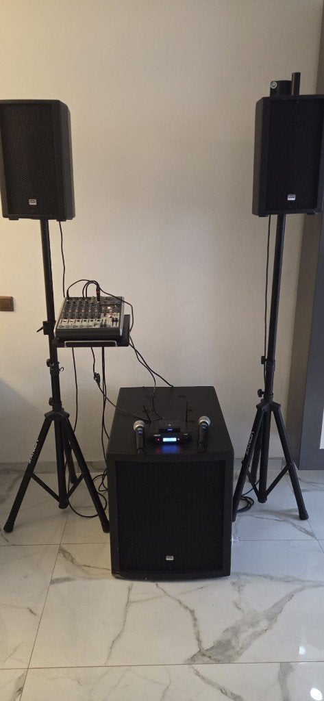 DAP Clubmate II geluidsset, Gebruikt, Speakerset, Inclusief kabels, Ophalen