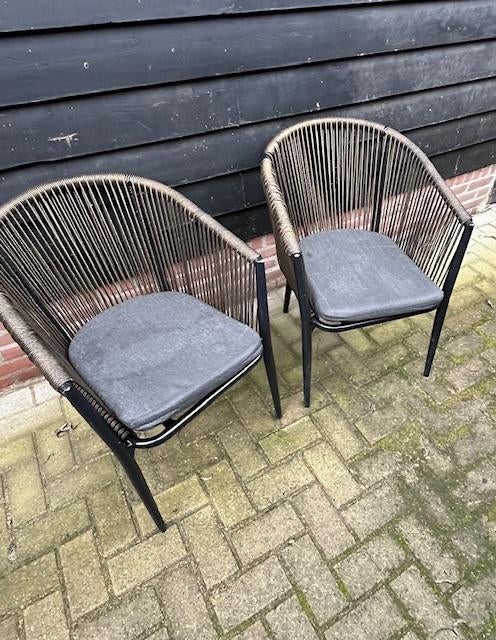 Terrasstoelen (12 stuks), Ophalen, Gebruikt, Aluminium