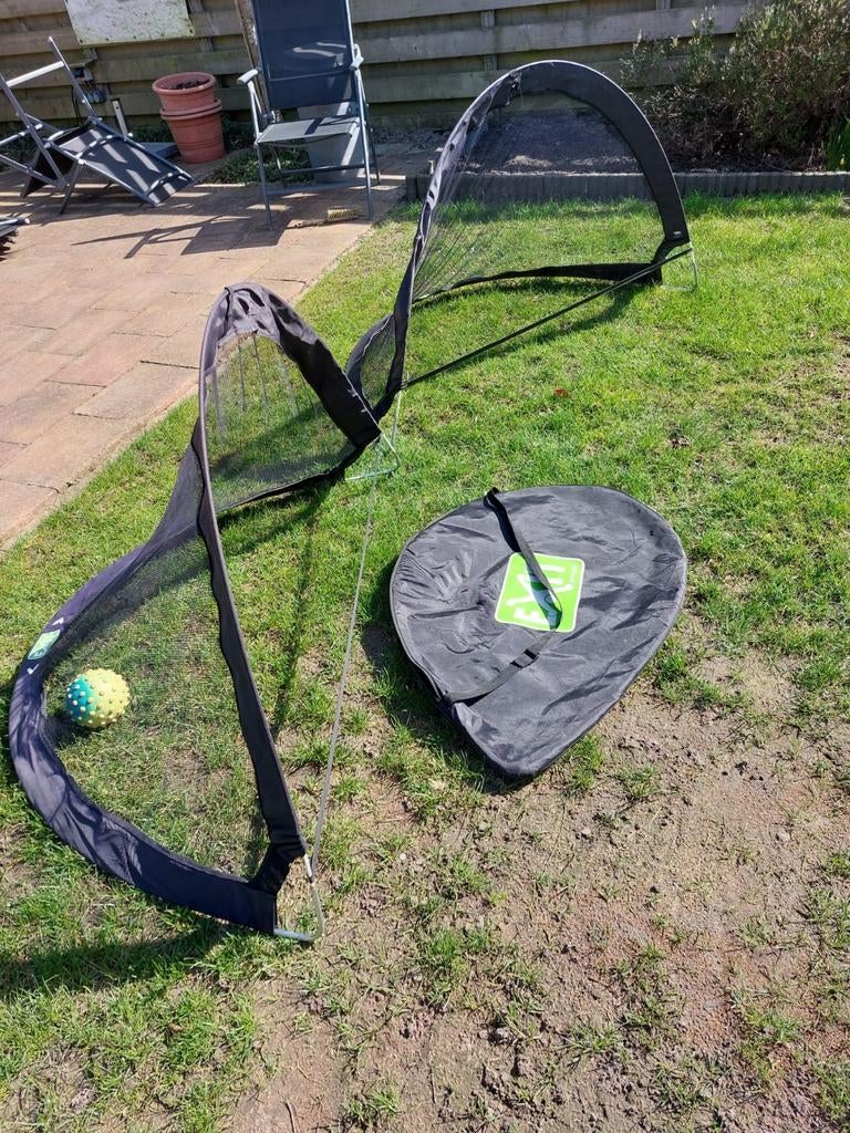 2x Pop-up voetbaldoeltjes met draagtas, Ophalen