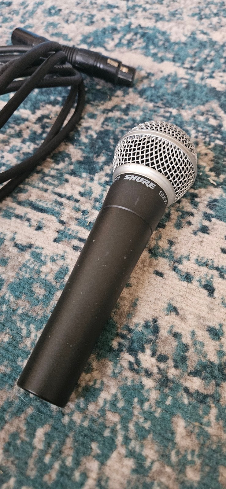 Shure SM58 microfoon - Weinig gebruikt, Ophalen of Verzenden, Zo goed als nieuw, Zangmicrofoon