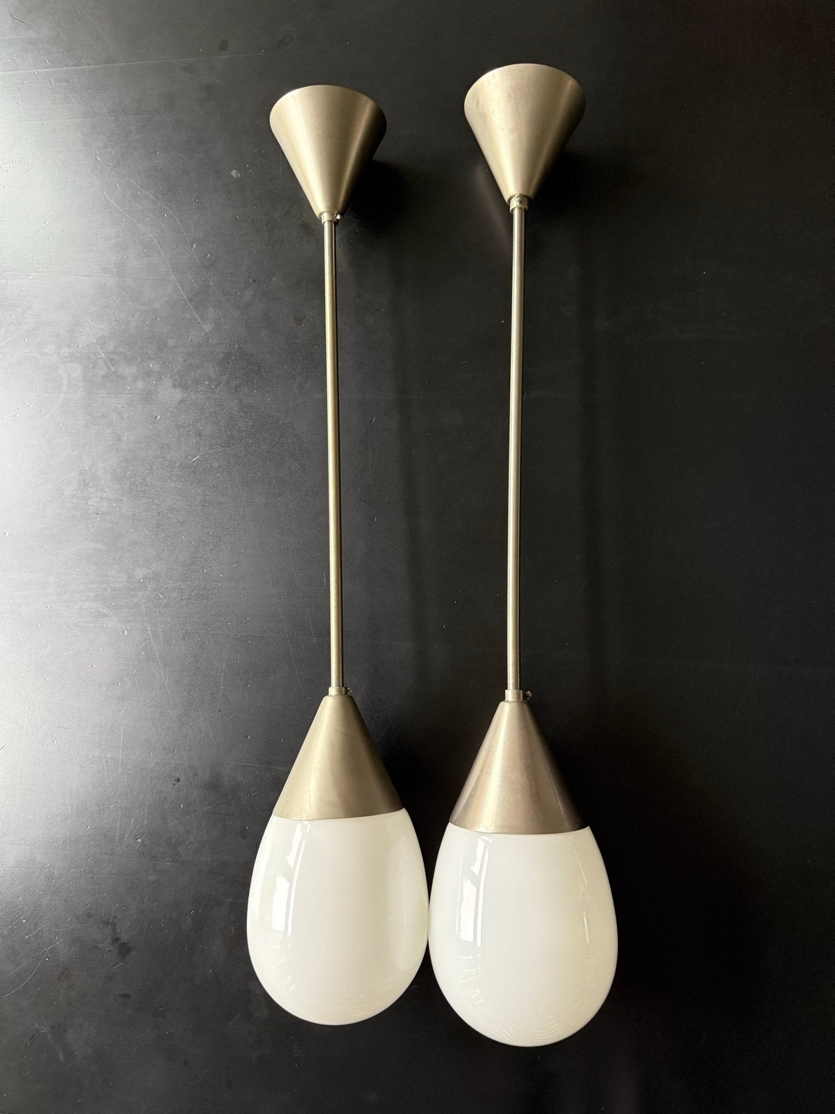 Giso hanglamp druppel small - Set van 2, Ophalen, Gebruikt, Glas, E14 (klein)