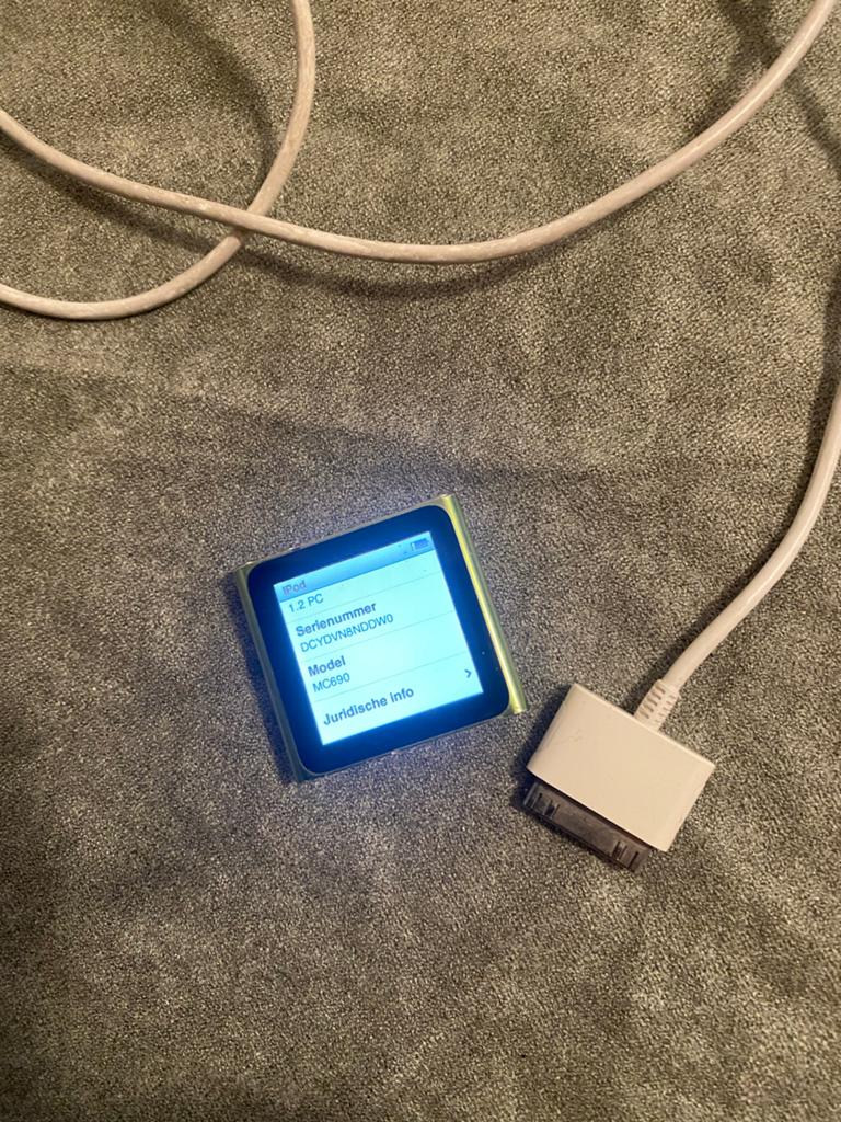 Apple iPod Nano 6e Generatie 8GB Groen met Oplaadkabel, Ophalen of Verzenden, Zo goed als nieuw, Nano, 2 tot 10 GB