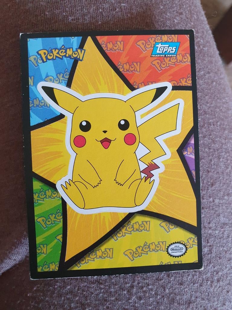 Pokémon Topps Trading Cards mapje Pikachu, Ophalen of Verzenden