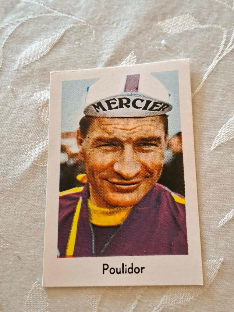 Prentje/Chromo : Raymond Poulidor / Mercier, Verzamelen, Verzenden, Zo goed als nieuw, Overige sporten, Poster, Plaatje of Sticker
