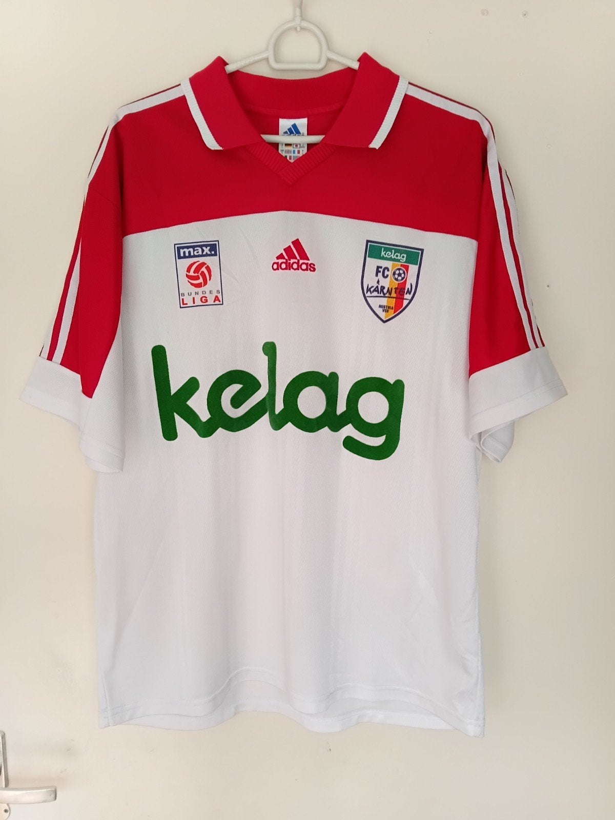 Origineel vintage thuisshirt Fc Kärnten L (zeer zeldzaam), Maat L, Ophalen of Verzenden, Zo goed als nieuw, Shirt