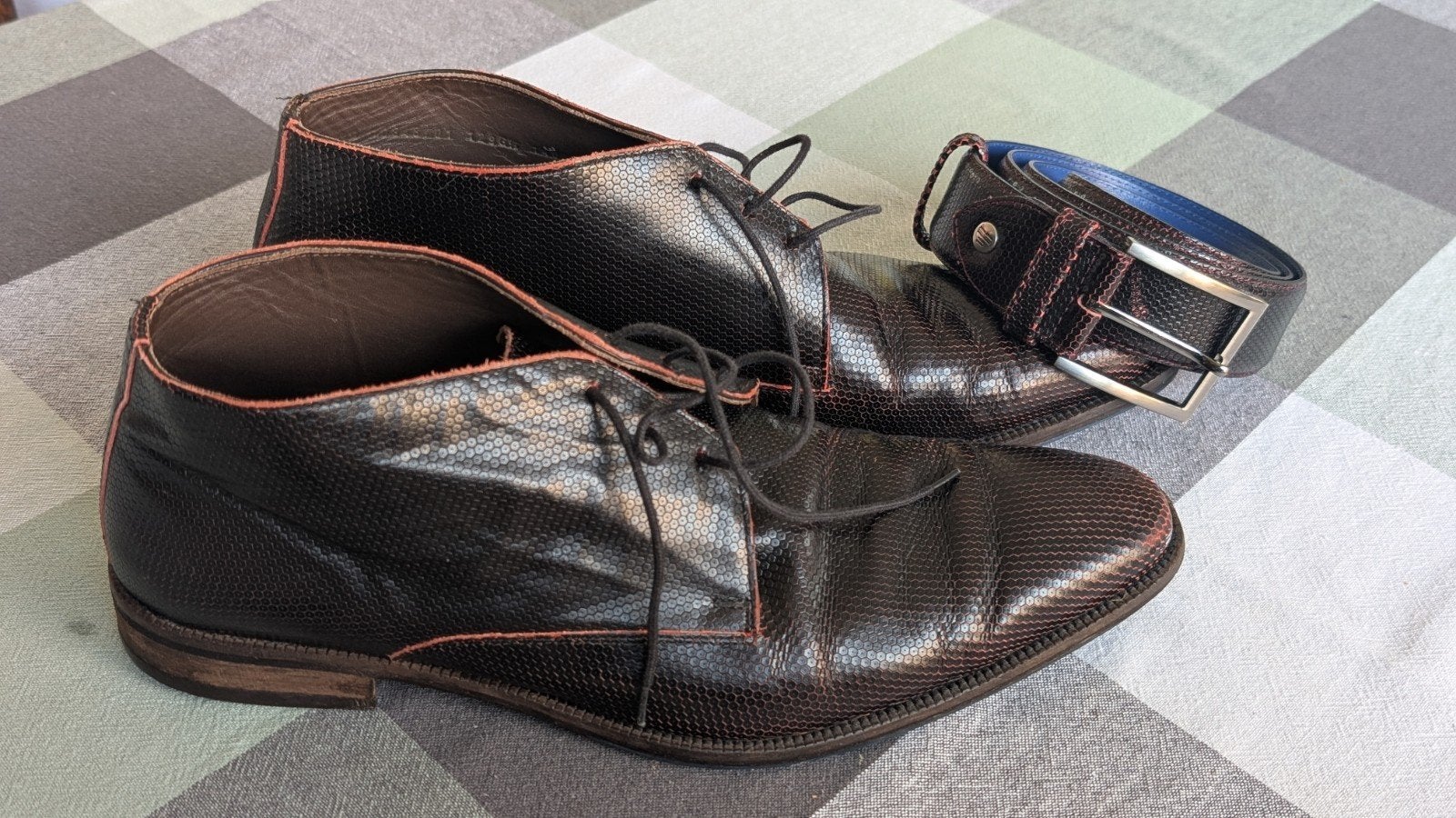 Floris van Bommel schoenen en riem - Maat 43.5, Ophalen of Verzenden, Gedragen, Overige kleuren