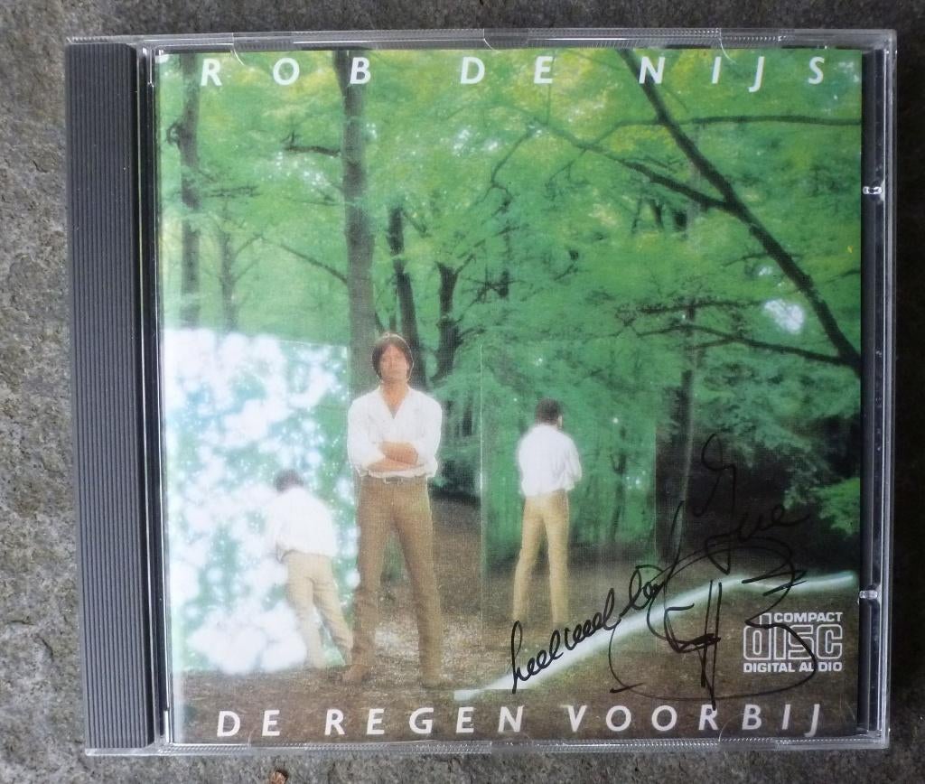 authentiek gesigneerde CD Rob de Nijs (de regen voorbij, Ophalen of Verzenden, 1980 - 1989, Zo goed als nieuw