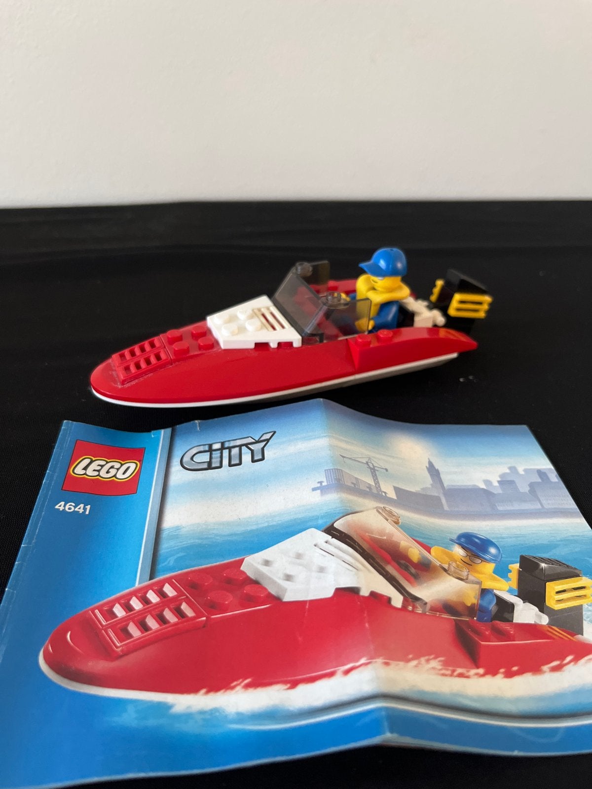 Lego City Set 4641 - Speedboot met Minifiguur, Lego, Ophalen of Verzenden, Compleet, Complete set