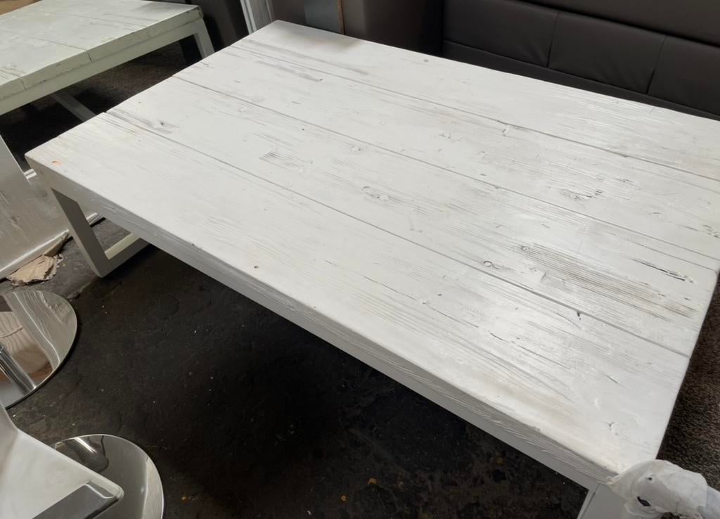 White wash IBIZA salontafel., Huis en Inrichting, Gebruikt, 100 tot 150 cm, Minder dan 50 cm, Rechthoekig