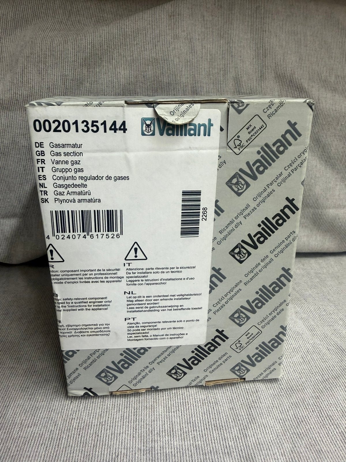Vaillant Gasgedeelte/Gasblok 0020135144 Nieuw, Ophalen, Overige materialen, Wandtegels, Zo goed als nieuw