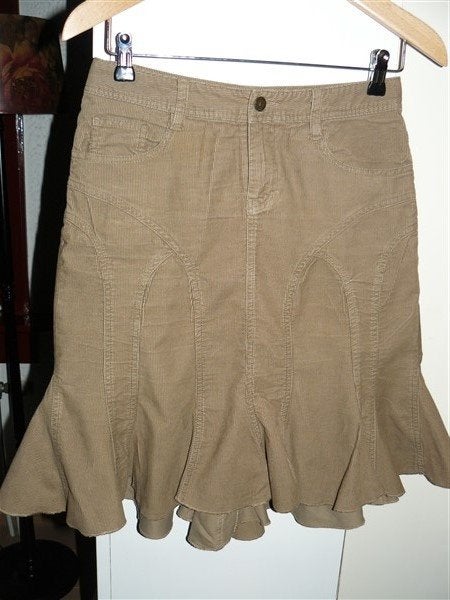 A1822 River Woods mt 34 rok beige ribfluweel corduroy roezel, Verzenden, River Woods, Beige, Zo goed als nieuw