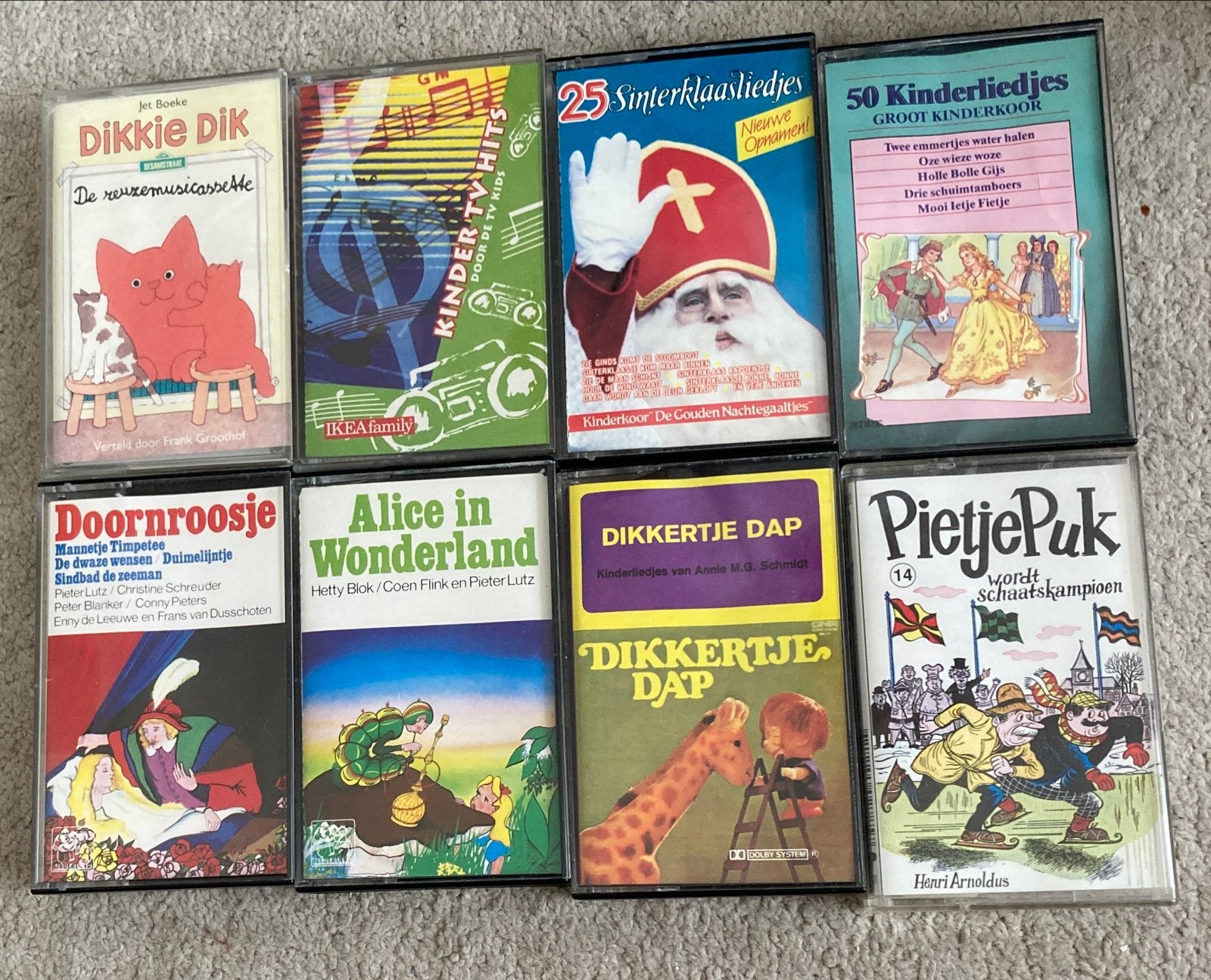 Diverse Kinder Cassettes: Dikkie Dik, Sinterklaas, Sprookjes, Gebruikt, Ophalen of Verzenden, 3 tot 5 jaar, Verhaal of Sprookje