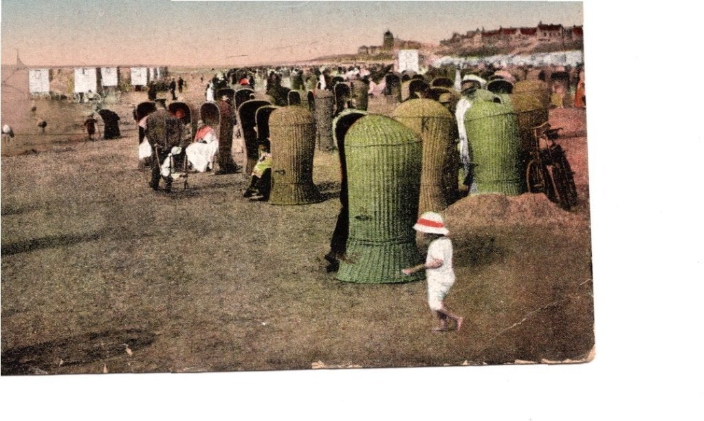 Oude Ansichtkaart Scheveningen Strandvermaak Strandstoelen, Ophalen of Verzenden, Voor 1920