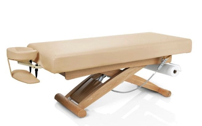 Zengrowth Elektrishe Massagetafel Palermo Flat Beige, Ophalen, Nieuw, Massagetafel