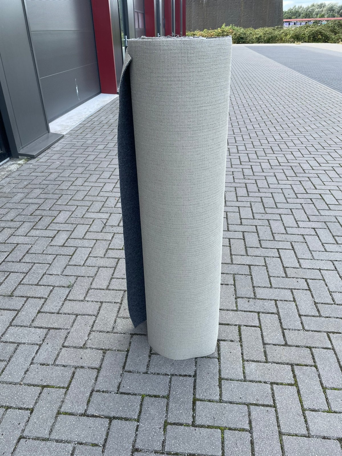 Restant grijze vloerbedekking Nieuw, Ophalen, Nieuw, Grijs, Tapijt