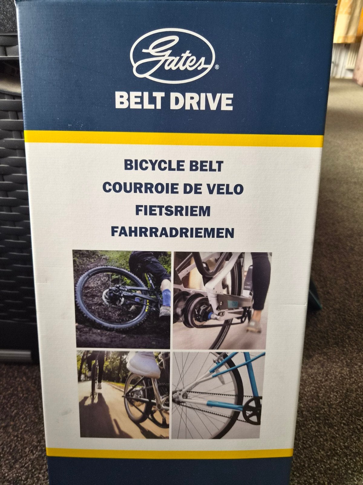 Riem belt fiets carbon drive 11M-111T-12CT US PAT NO9944763, Fietsen en Brommers, Elektrische fietsen, Ophalen of Verzenden, Gebruikt