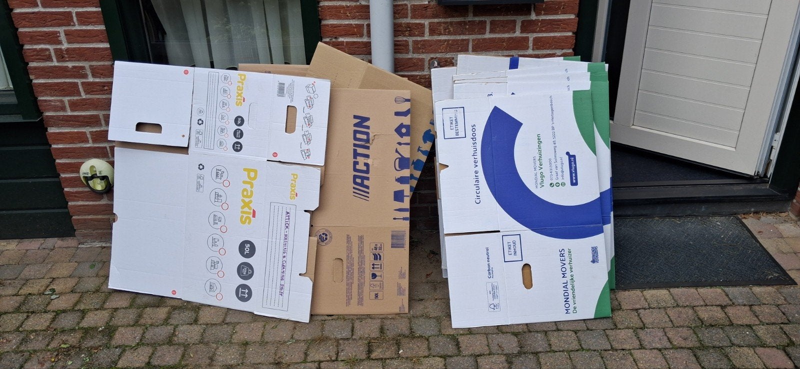 Verhuisdozen 25 stuks, Ophalen, Opvouwbaar, Minder dan 50 cm, Minder dan 40 cm
