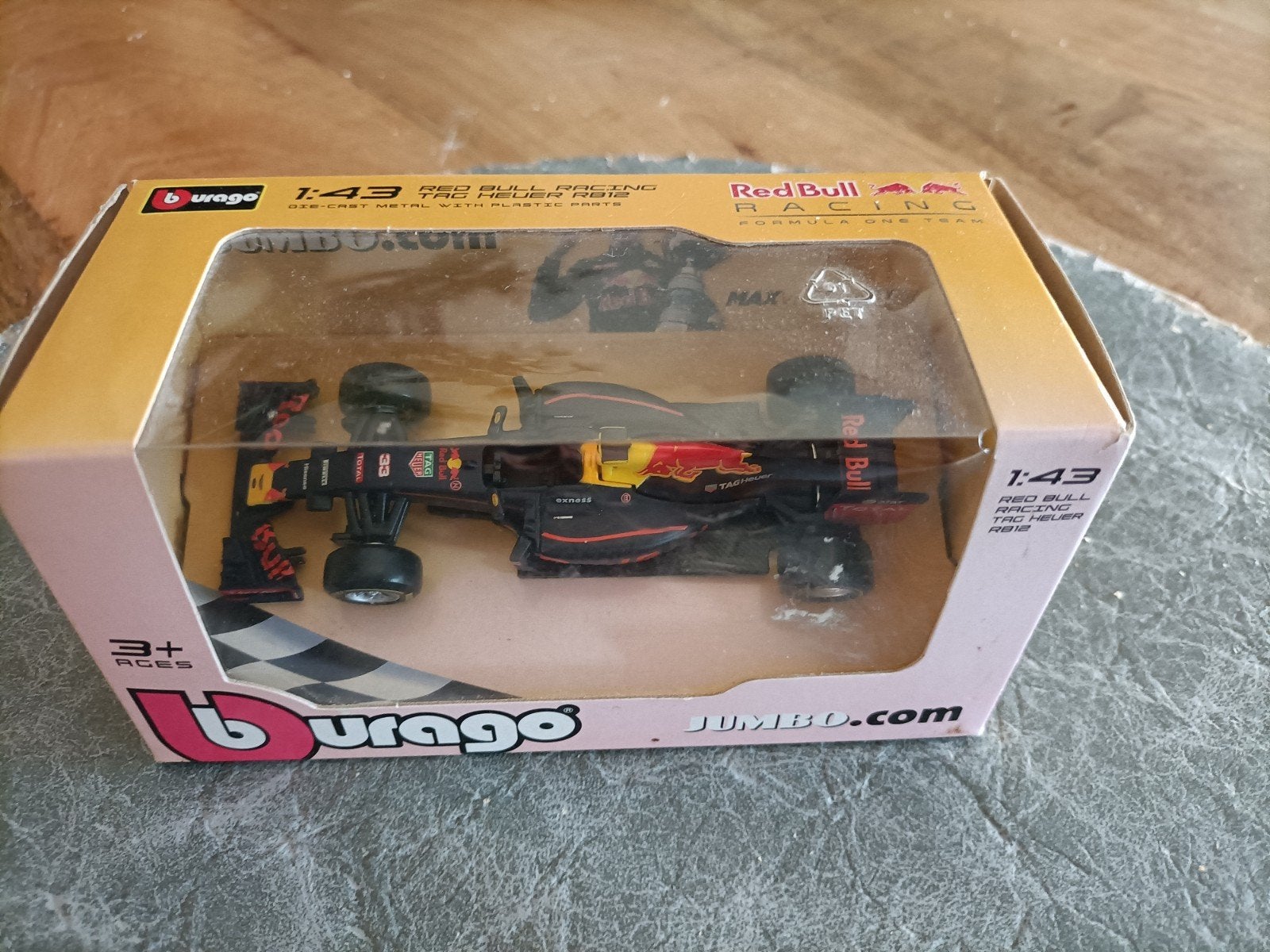Burago Red Bull Racing F1 auto 1:43 Max Verstappen, Ophalen of Verzenden, Auto