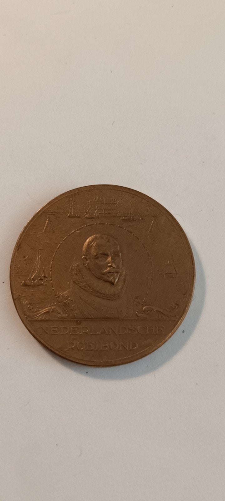 Nederlandsche Roeibond Medaille 1940, Ophalen of Verzenden, Brons, Nederland