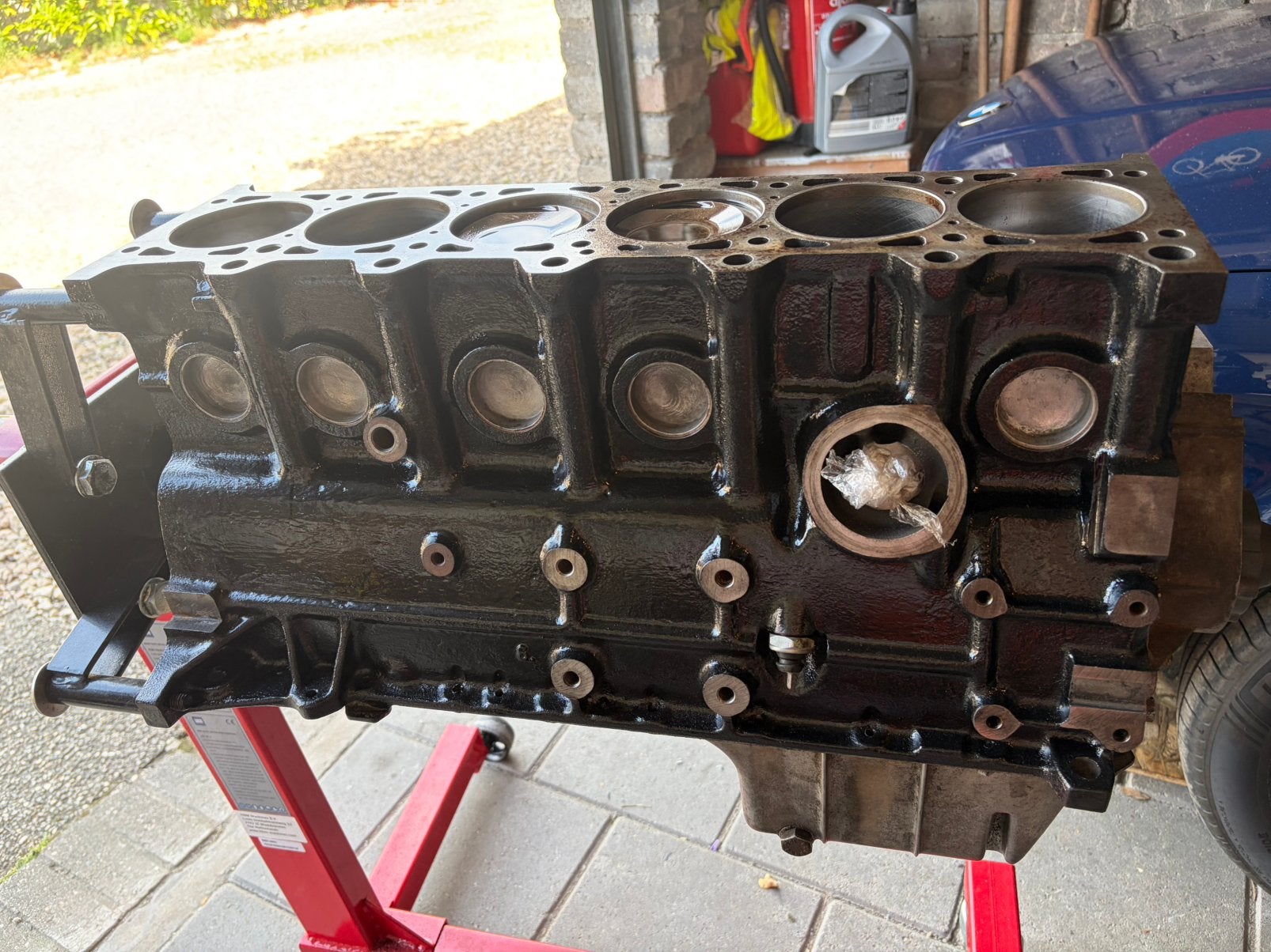 BMW E30 325i motor, cilinderkop en versnellingsbak m20b25, Ophalen, Gebruikt, BMW