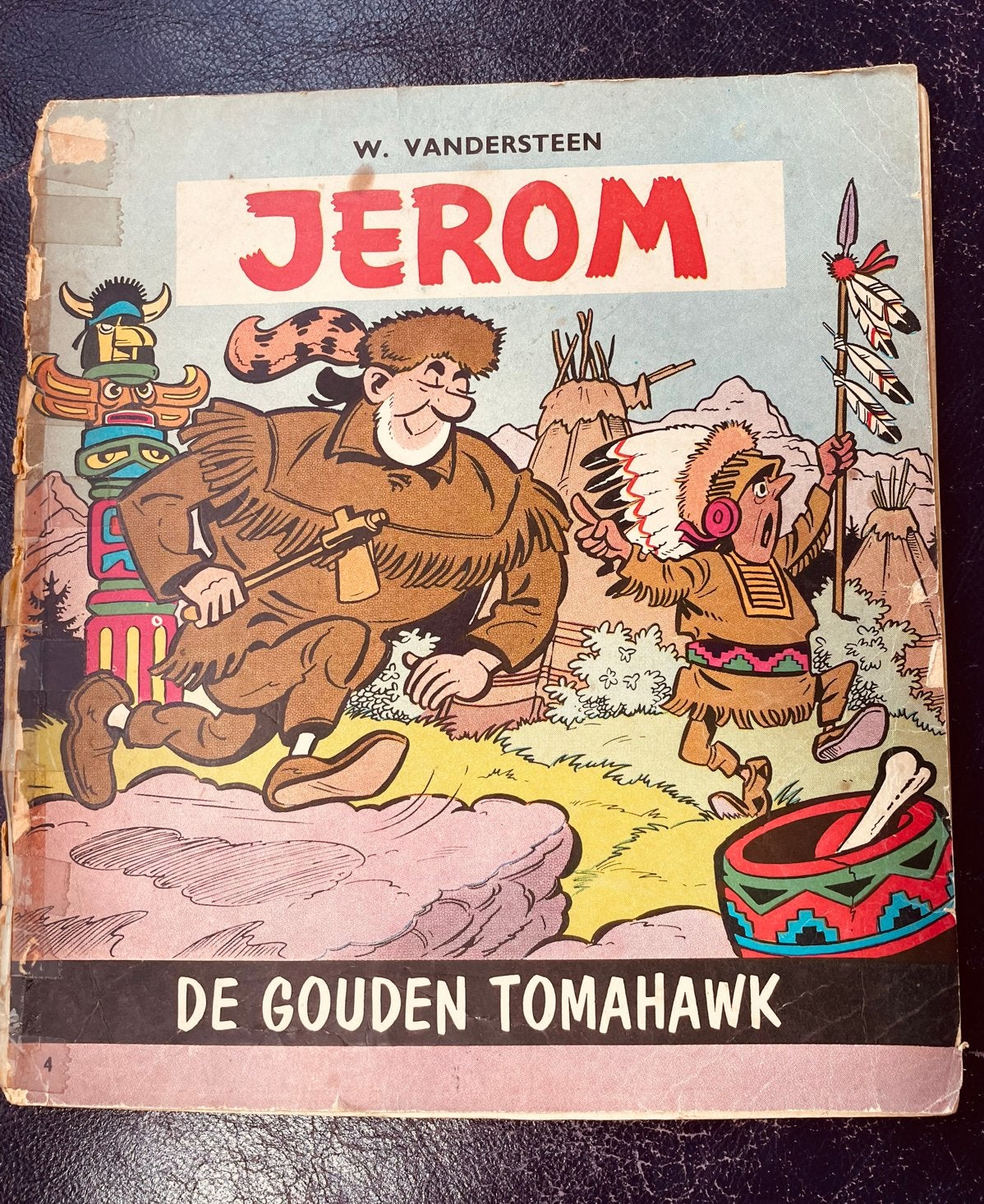 Jerom - De Gouden Tomahawk (W. Vandersteen), Eén stripboek, Ophalen of Verzenden, Gelezen