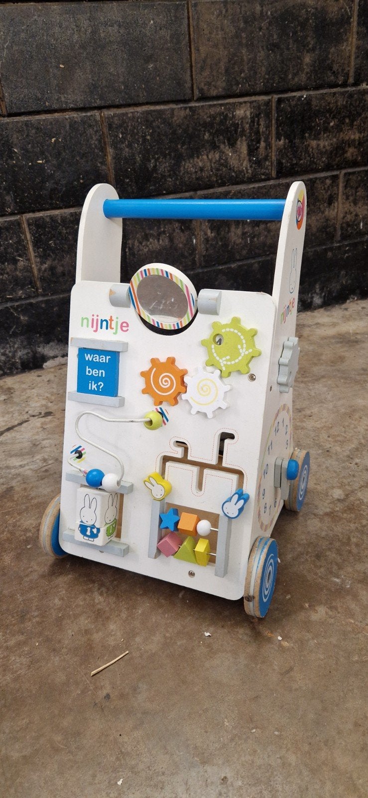 Nijntje Houten Loopwagen met Activiteiten, Kinderen en Baby's, Ophalen, Gebruikt, Overige typen, Met wieltjes