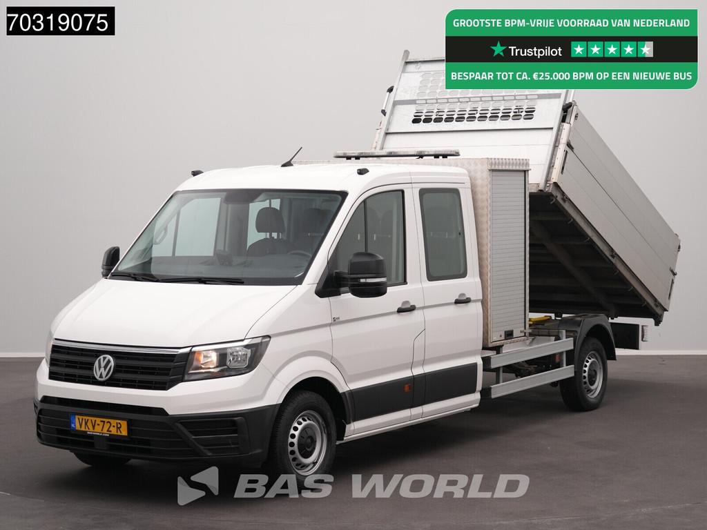 Volkswagen Crafter 140pk Kipper Dubbel Cabine met Kist Trekh, Gebruikt, Euro 6, 4 cilinders, Volkswagen