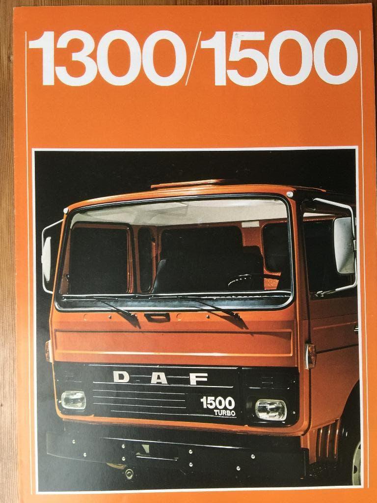 Folder van DAF Trucks 1300 en 1500, gedrukt jan. 1978, Ophalen of Verzenden, Nieuw, Overige merken