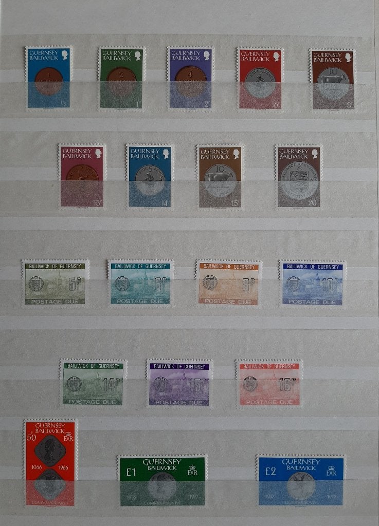 19 Postzegels Guernsey Bailiwick Postfris, Postzegels en Munten, Ophalen