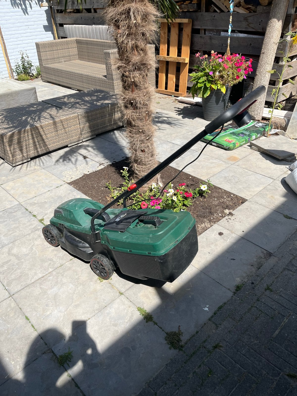 Parkside Elektrische Grasmaaier PMBA 1200 A1, Tuin en Terras, Grasmaaiers, Ophalen, Cirkelmaaier, Gebruikt, Elektrische grasmaaier