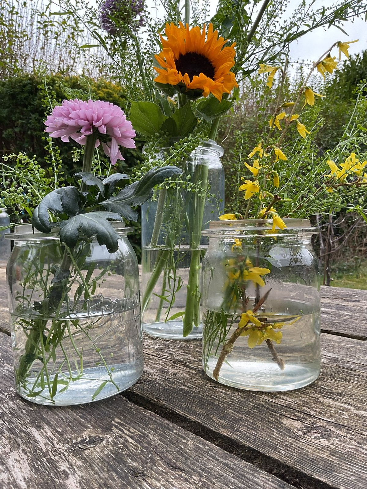 Brocante vintage weckpotten 5 stuks, Antiek en Kunst, Ophalen of Verzenden