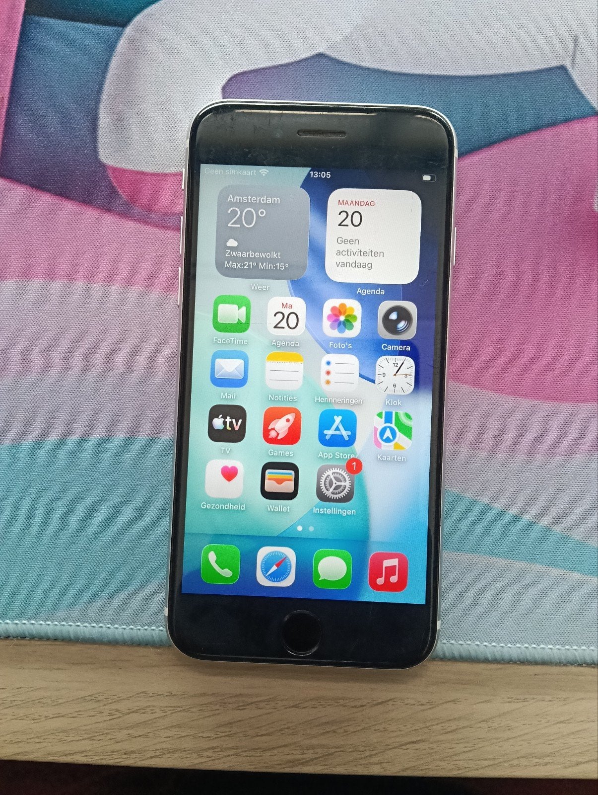 iPhone SE 2022 64GB Wit - Zo goed als nieuw, Telecommunicatie, Mobiele telefoons | Apple iPhone, Ophalen of Verzenden, Zo goed als nieuw