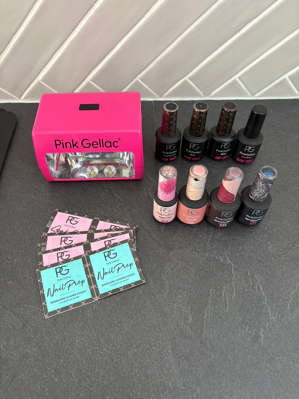 Pink Gellac set, Ophalen of Verzenden, Zo goed als nieuw, Roze