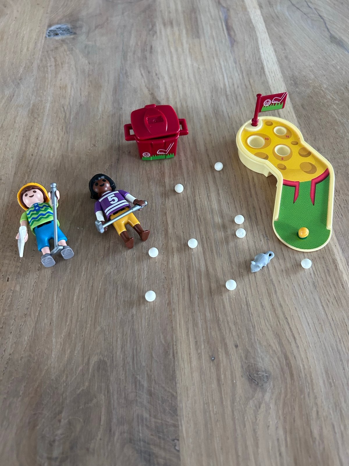 Playmobil Minigolf Set met Figuren en Accessoires, Gebruikt, Complete set, Overige typen, Ophalen of Verzenden