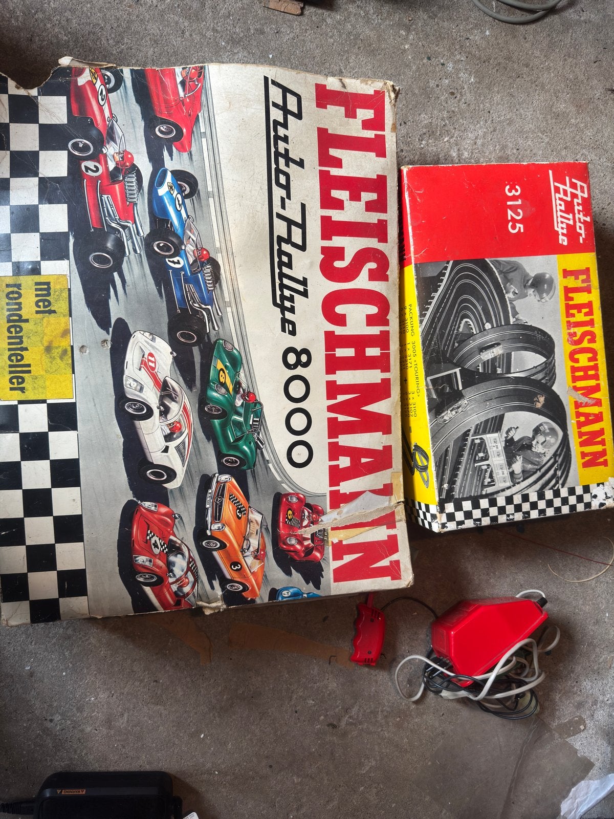 Fleischmann Auto Rallye set | racebanen, Ophalen, Gebruikt, Fleischmann, Met looping