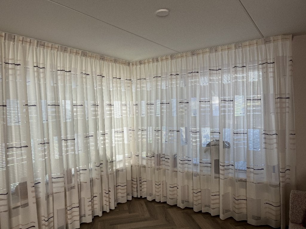 gordijnen, Inclusief montageonderdelen, Gebruikt, Beige, 280 cm