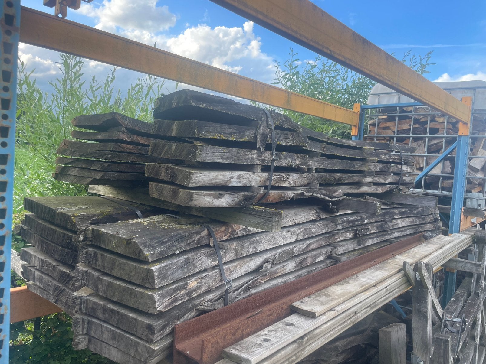Droge kersen schaaldelen, Doe-het-zelf en Verbouw, Hout en Planken, Ophalen, Zo goed als nieuw, 250 tot 300 cm, Plank