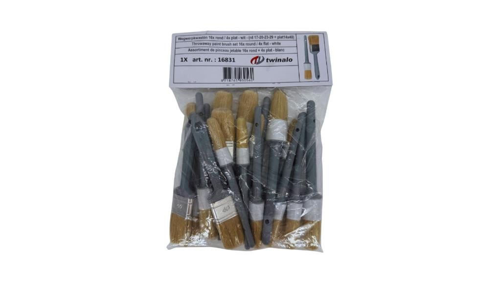 20x Wegwerpkwasten Set, Ophalen, Nieuw, Kwast