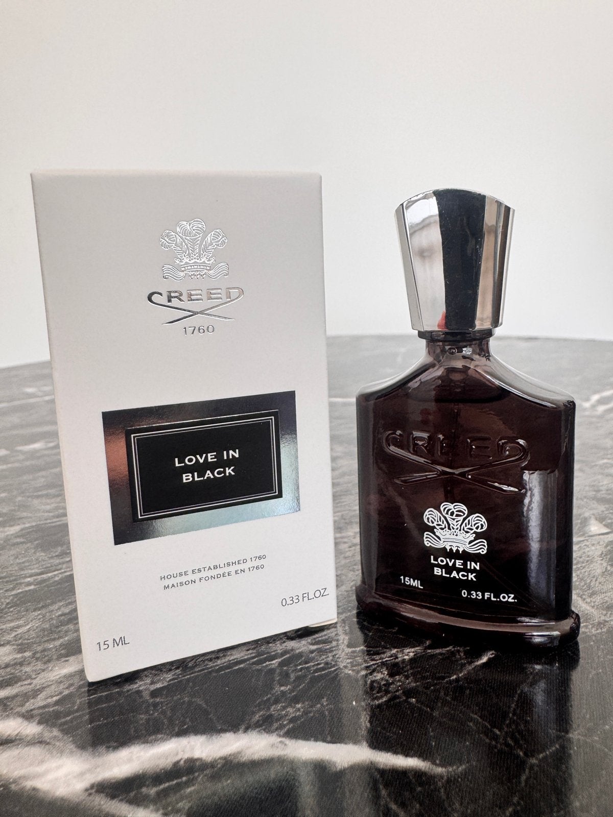 Creed Love in Black 15 ml miniatuur mini Eau de Parfum, Sieraden, Tassen en Uiterlijk, Uiterlijk | Parfum, Ophalen of Verzenden