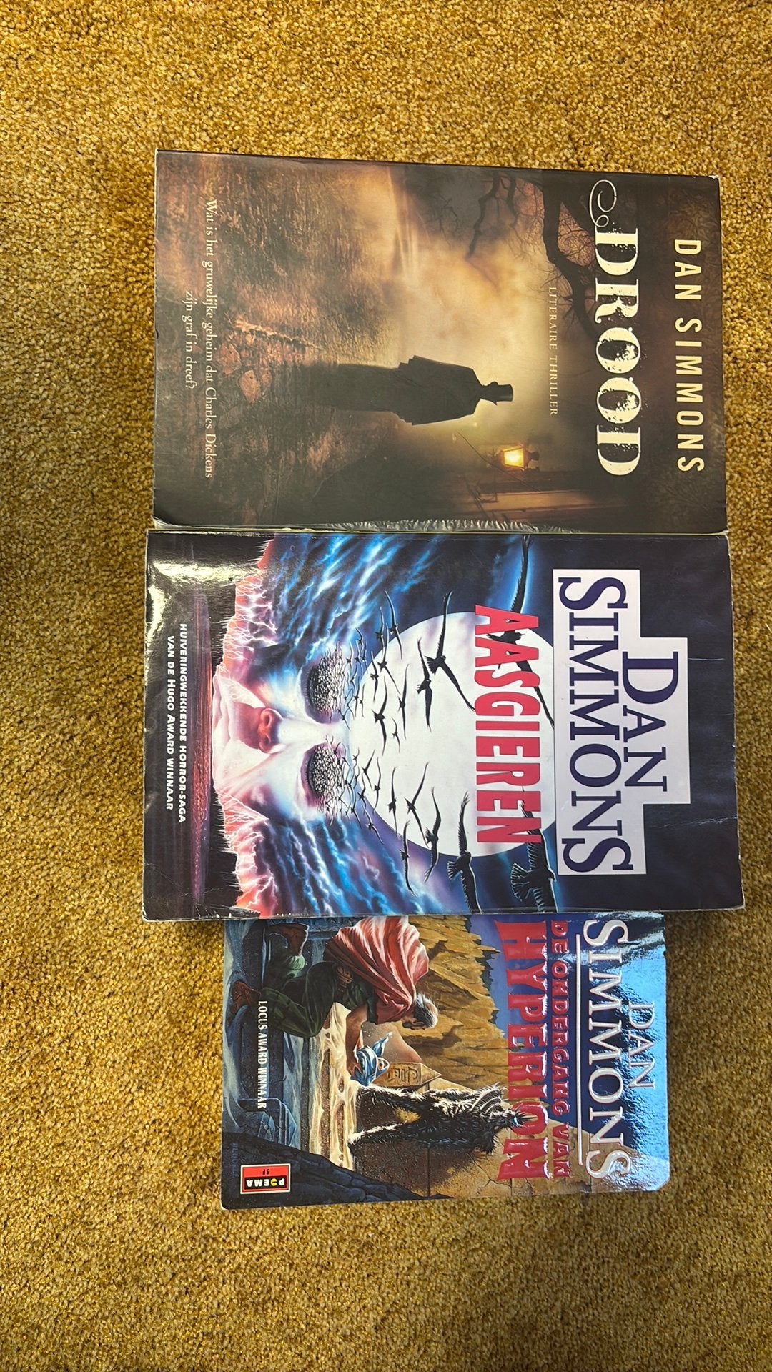 Dan Simmons 3x - Aasgieren, Drood, Ondergang Hyperion, Boeken, Ophalen of Verzenden, Gelezen